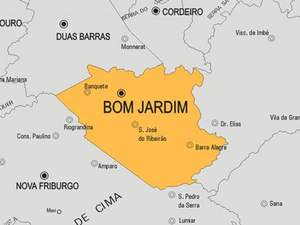 Žemėlapis Bom Jardim savivaldybė