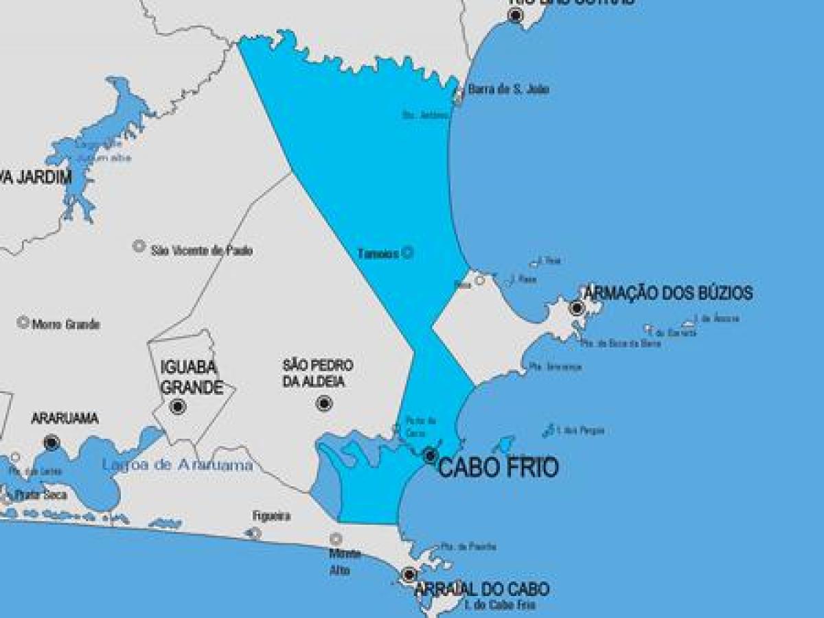 Žemėlapis Cabo Frio savivaldybė