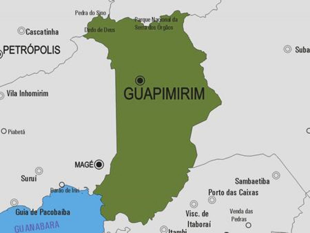 Žemėlapis Guapimirim savivaldybė