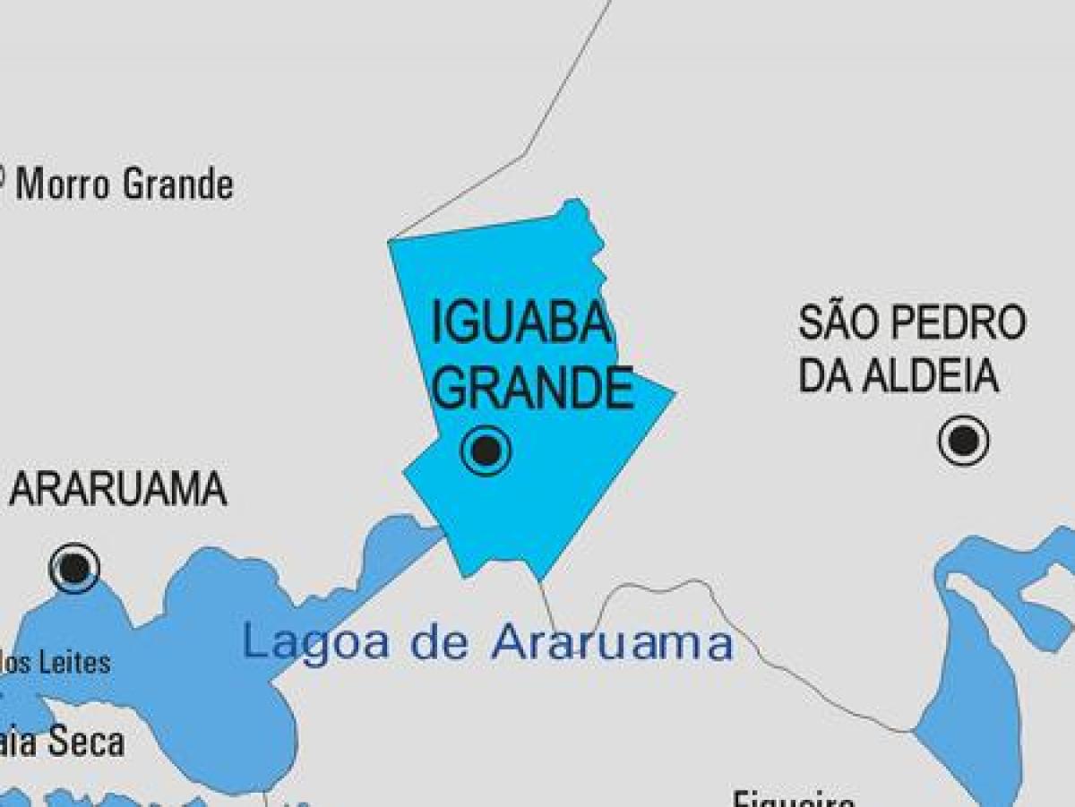 Žemėlapis Iguaba Grande savivaldybė