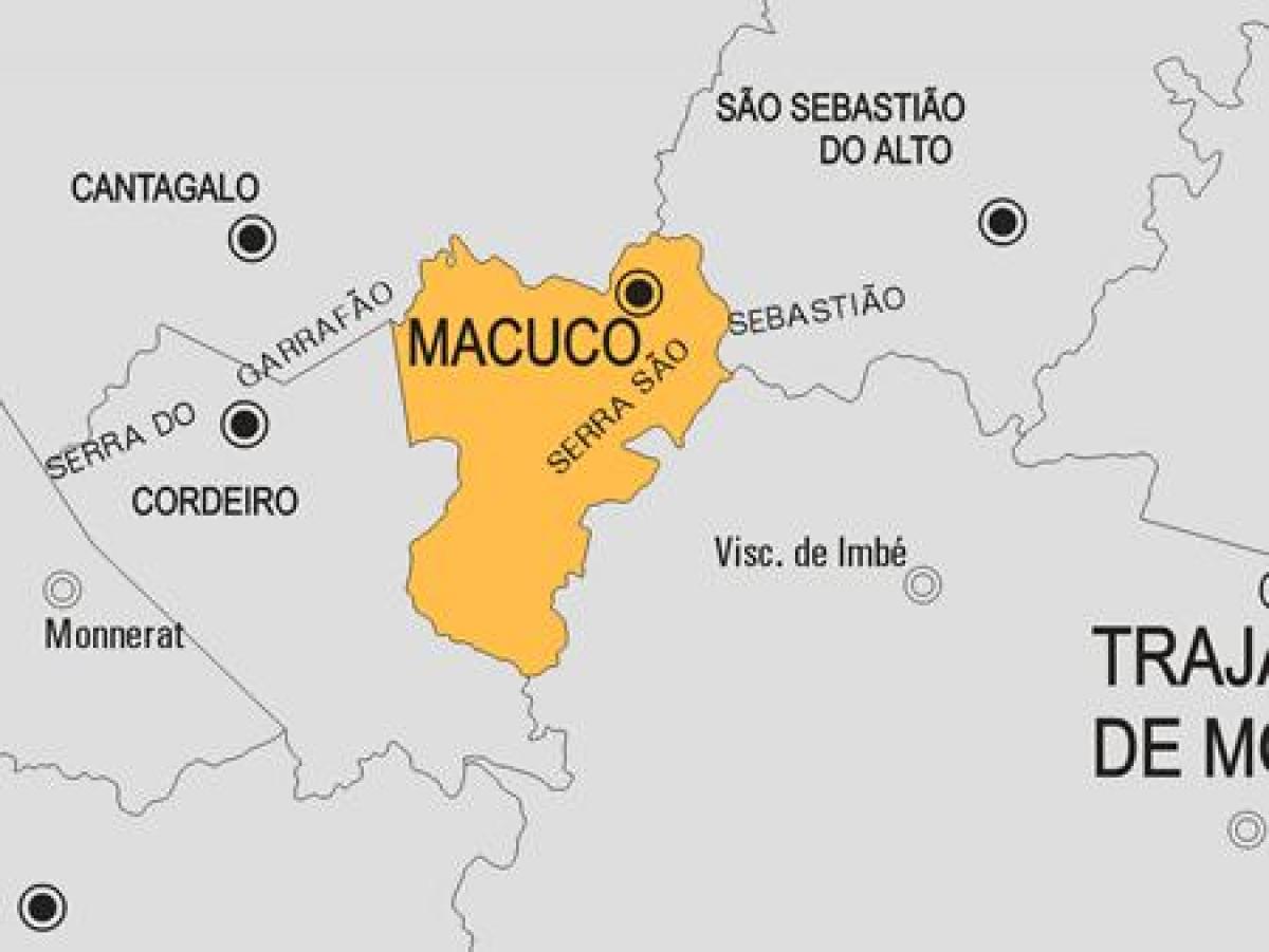 Žemėlapis Macuco savivaldybė