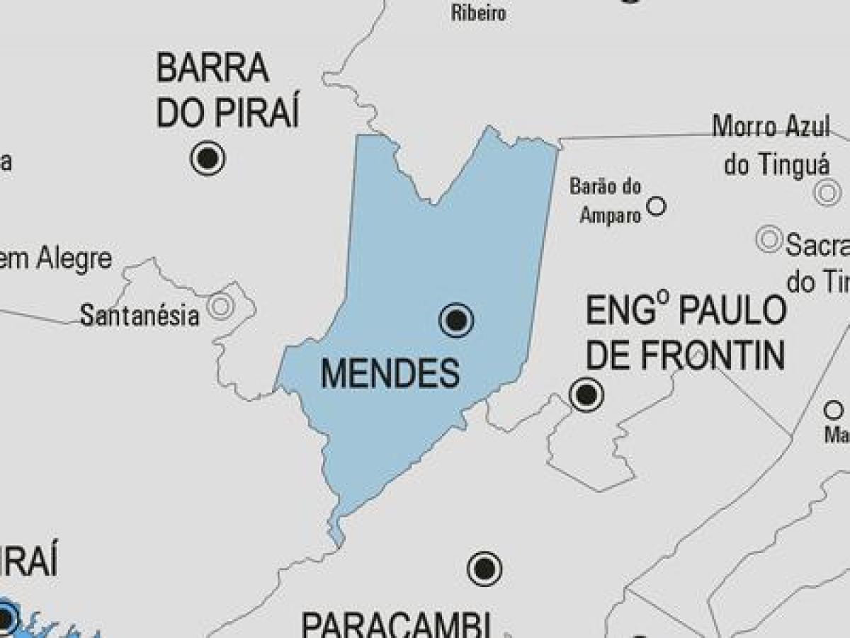 Žemėlapis Mendes savivaldybė