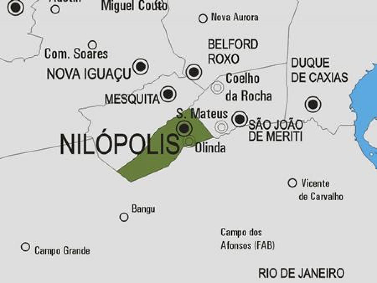 Žemėlapis Nilópolis savivaldybė