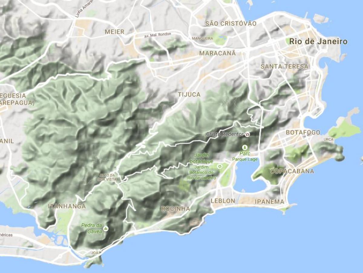 Žemėlapis paramos Rio de Žaneiras