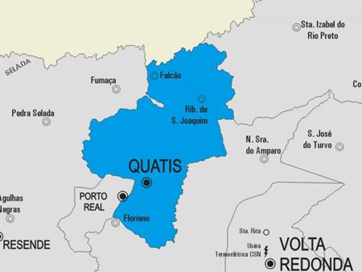 Žemėlapis Quatis savivaldybė