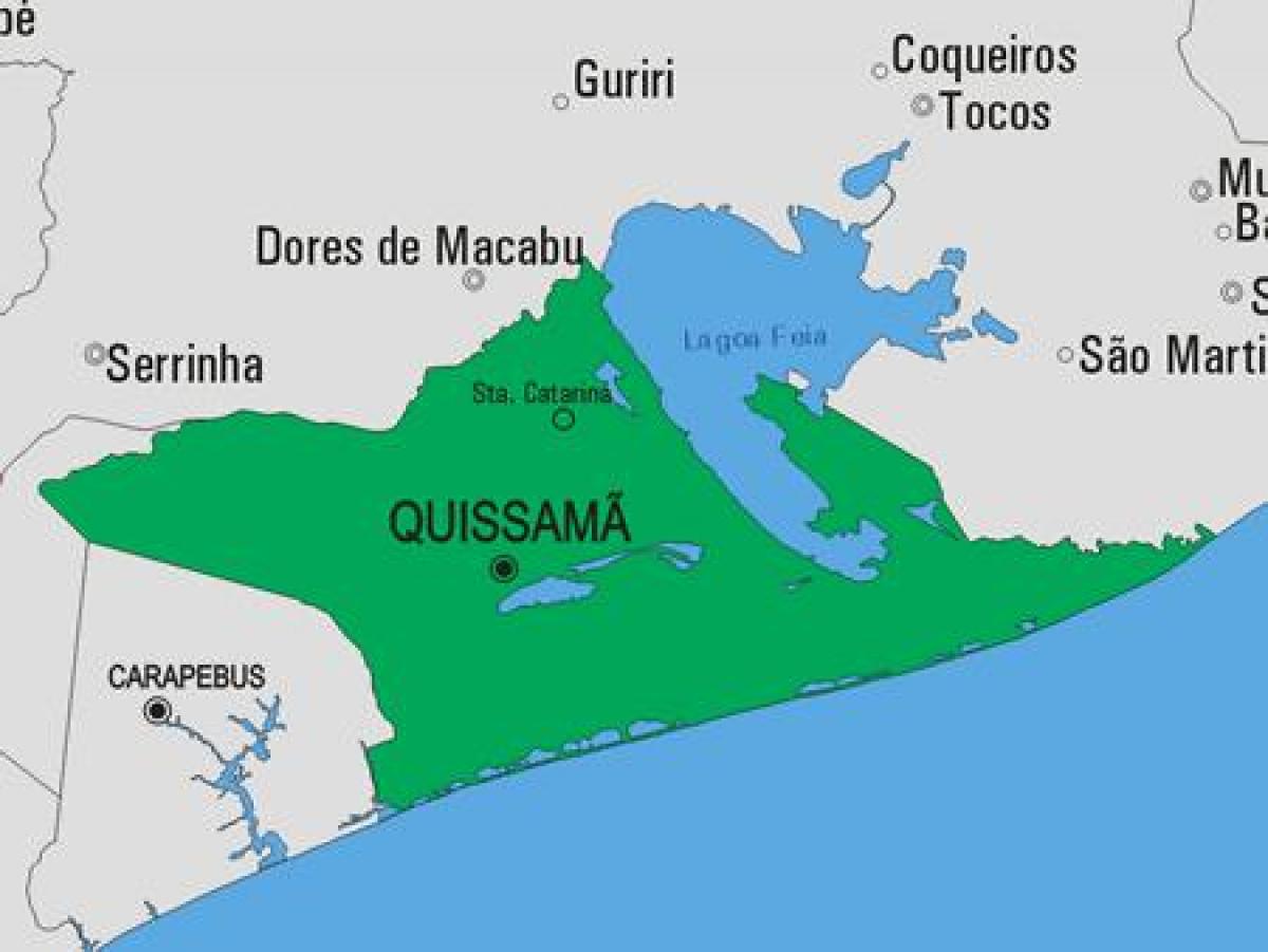 Žemėlapis Quissamã savivaldybė