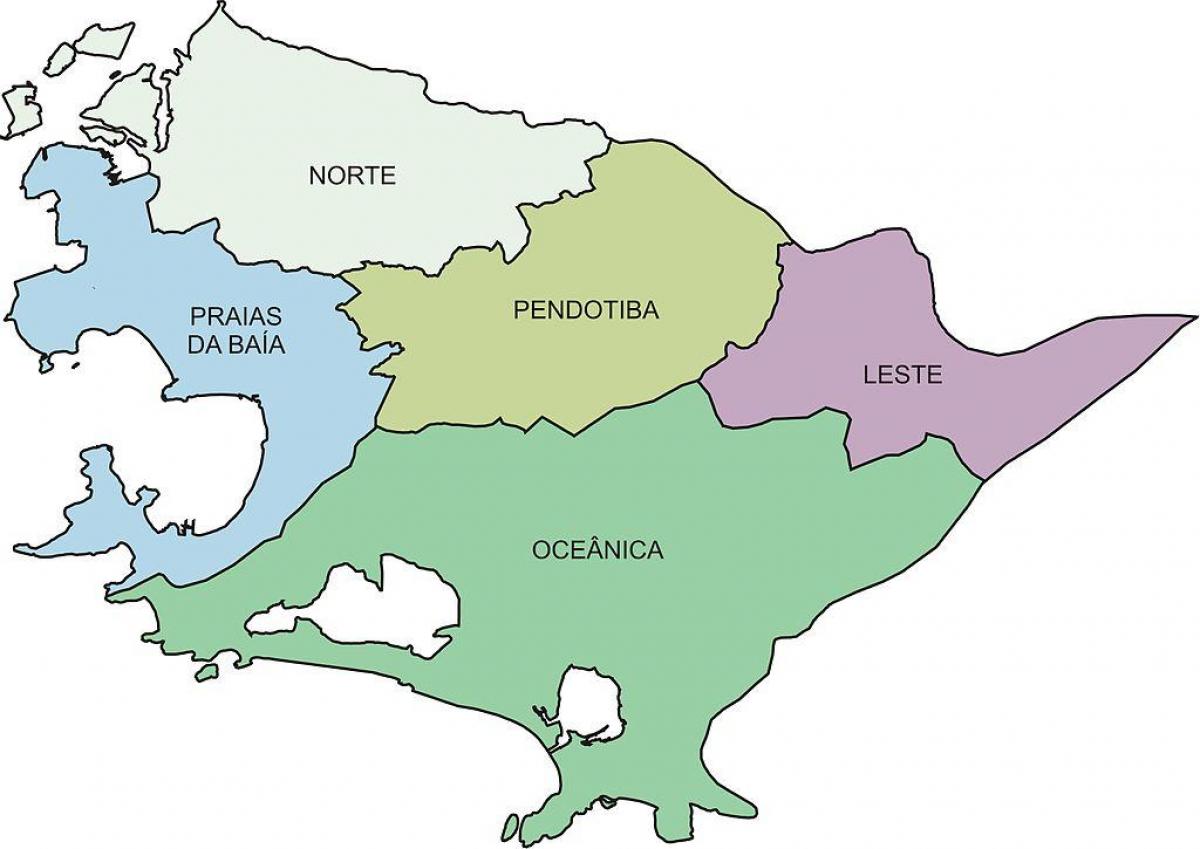 Žemėlapis Regionų Niterói