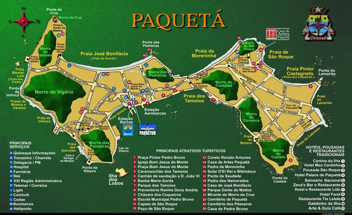 Žemėlapis Île de Paquetá