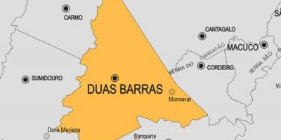 Žemėlapis Duas Barras savivaldybė