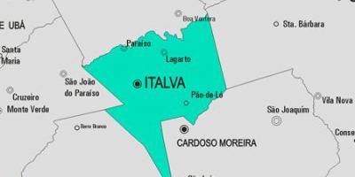Žemėlapis Italva savivaldybė