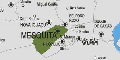 Žemėlapis Mesquita savivaldybė