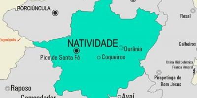 Žemėlapis Natividade savivaldybė
