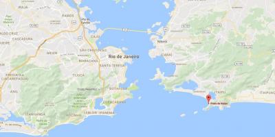Žemėlapis paplūdimio Itaipú