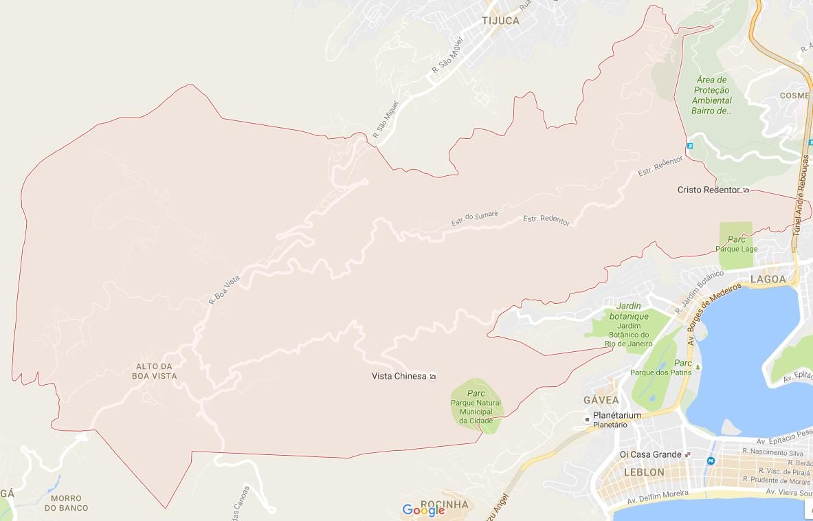 Žemėlapis Alto da Boa Vista