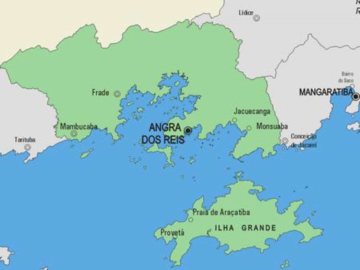 Žemėlapis Angra dos Reis savivaldybė