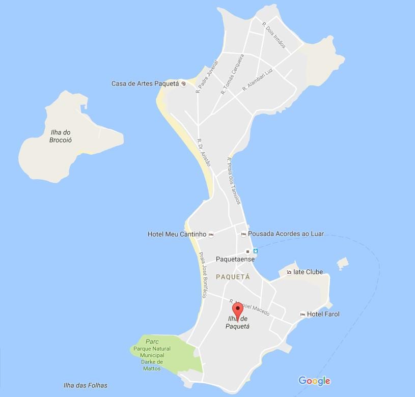 Žemėlapis bairro Paquetá