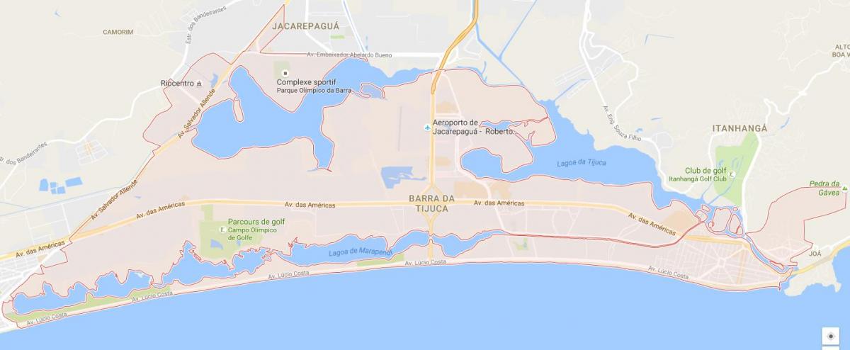 Žemėlapis Barra da Tijuca