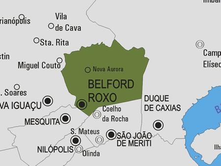 Žemėlapis Belford Roxo savivaldybė