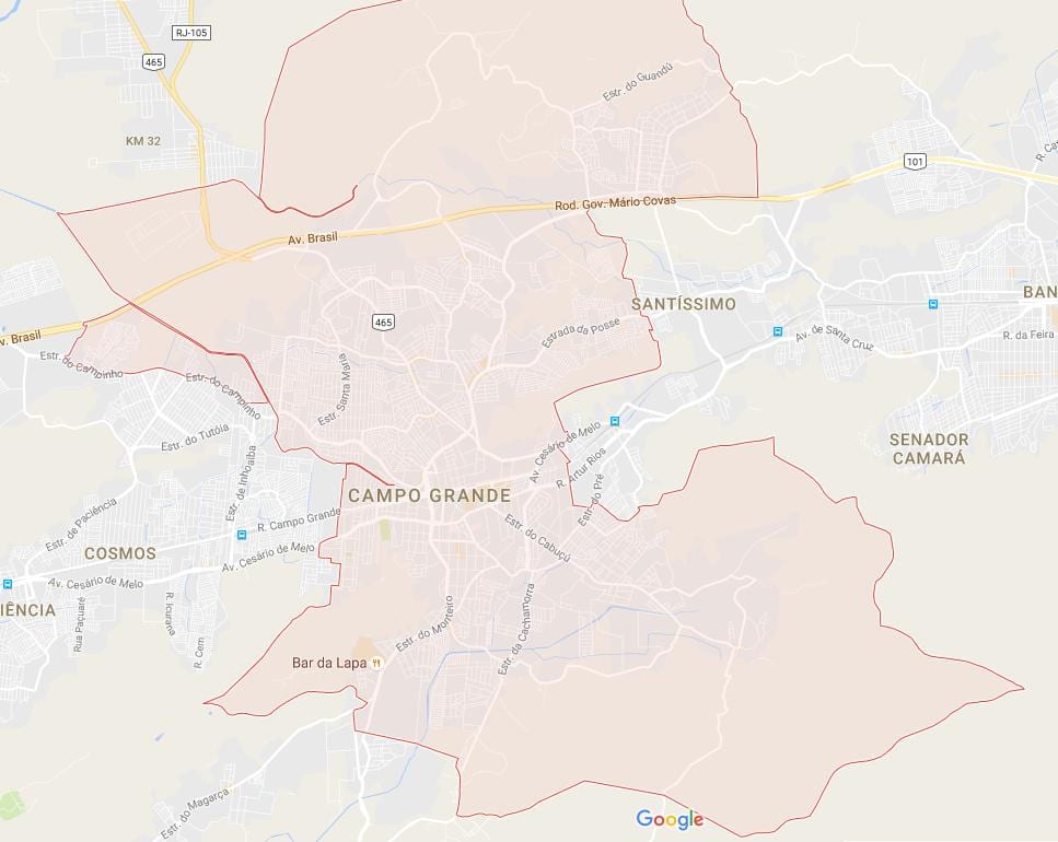 Žemėlapis Campo Grande