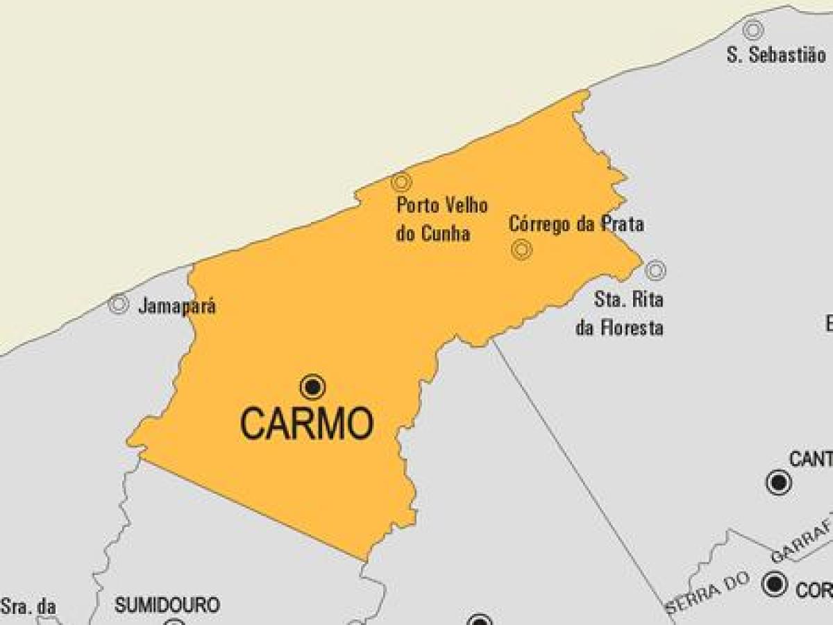 Žemėlapis Cardoso Moreira savivaldybė
