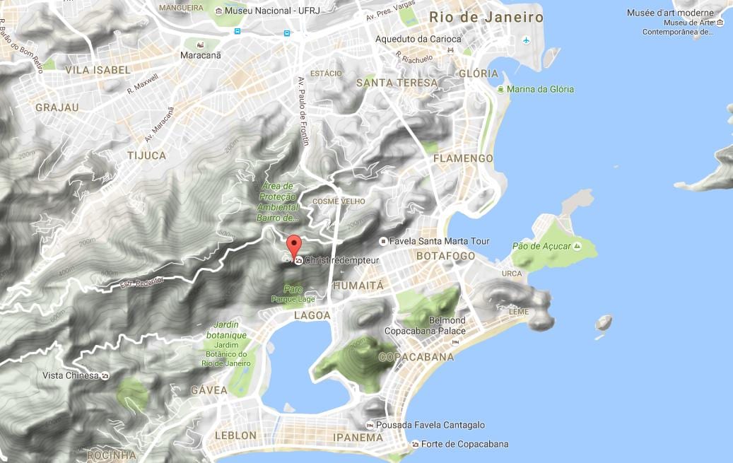 Žemėlapis Corcovado