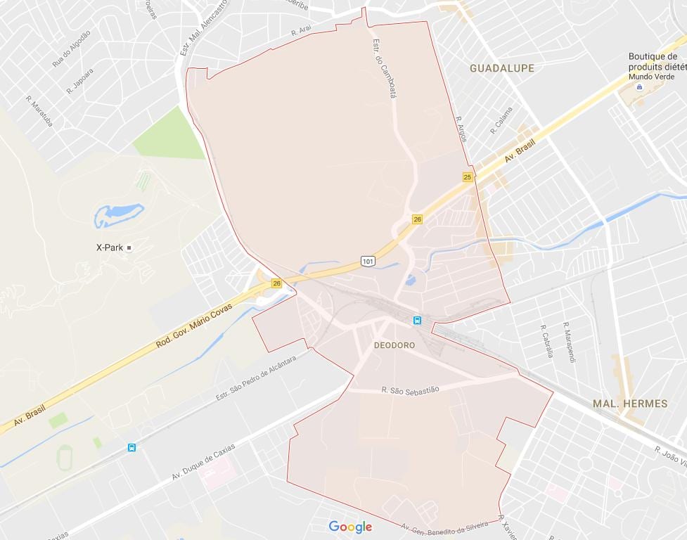 Žemėlapis Deodoro
