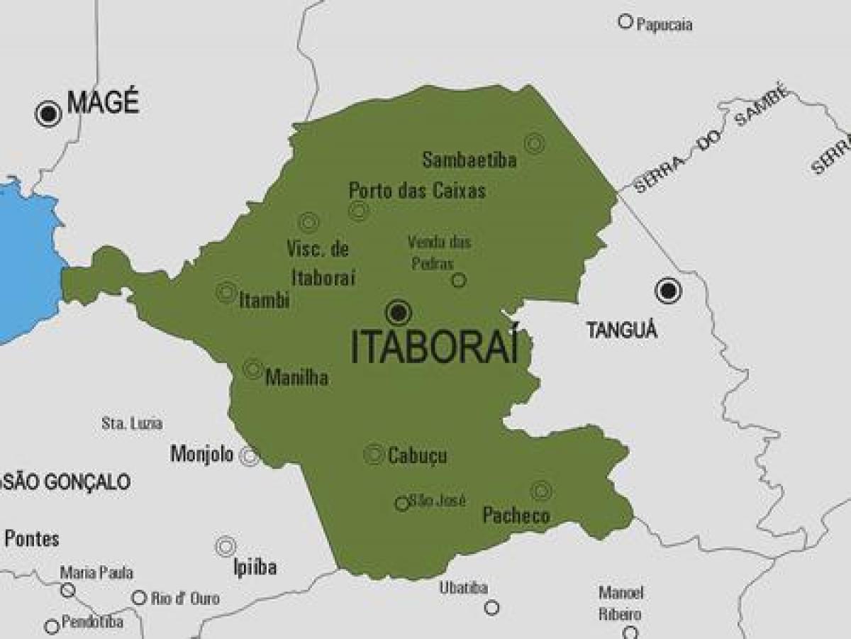 Žemėlapis Itaboraí savivaldybė