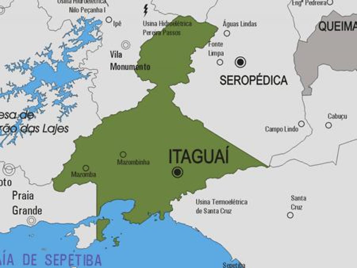 Žemėlapis Itaguaí savivaldybė