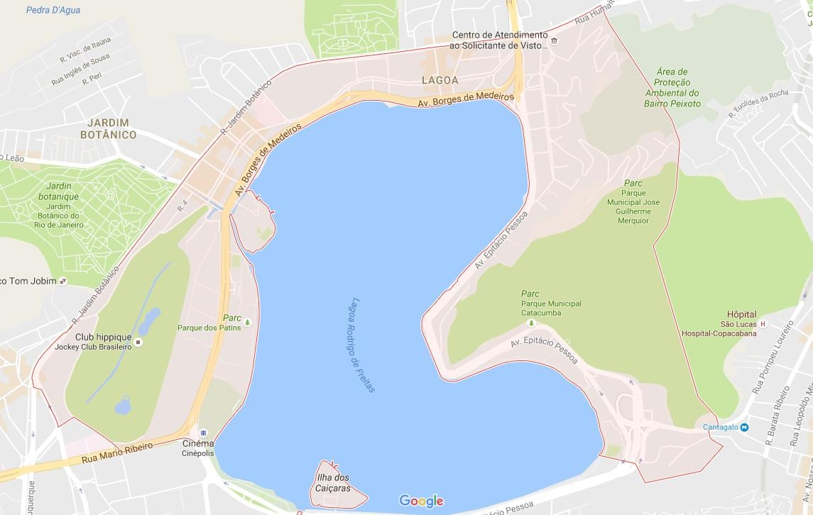 Žemėlapis Lagoa