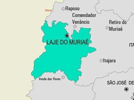 Žemėlapis Laje padaryti Muriaé savivaldybė
