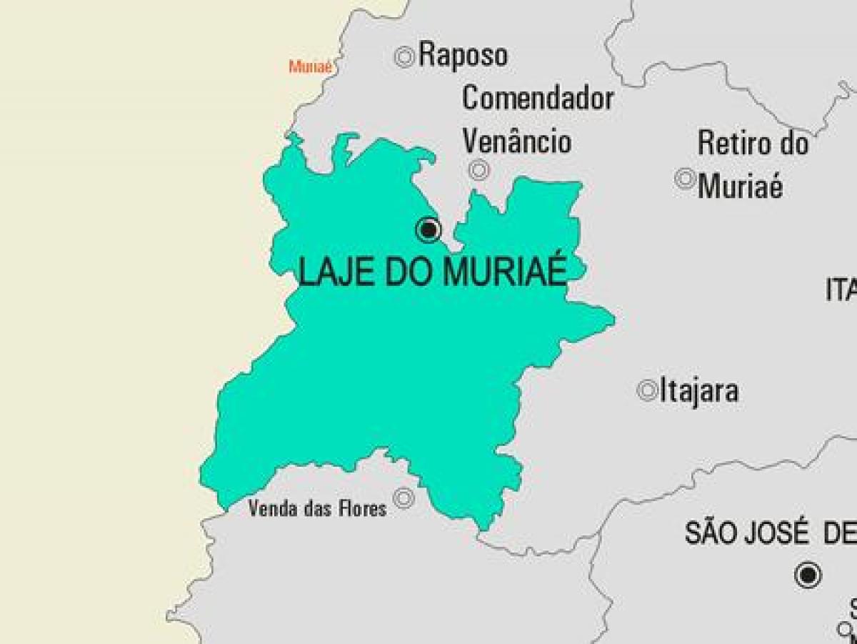 Žemėlapis Laje padaryti Muriaé savivaldybė