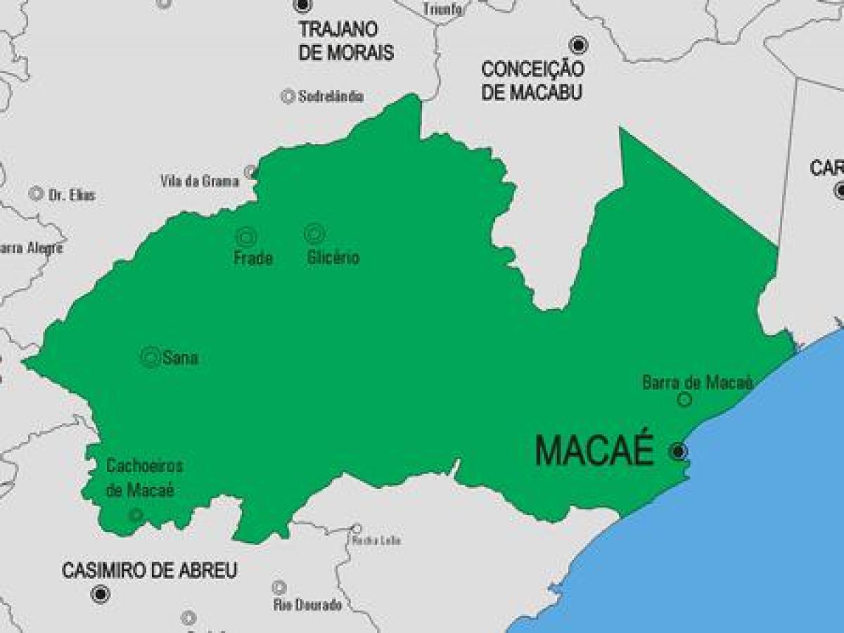 Žemėlapis Macaé savivaldybė