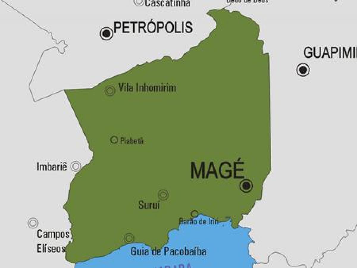 Žemėlapis Magé savivaldybė