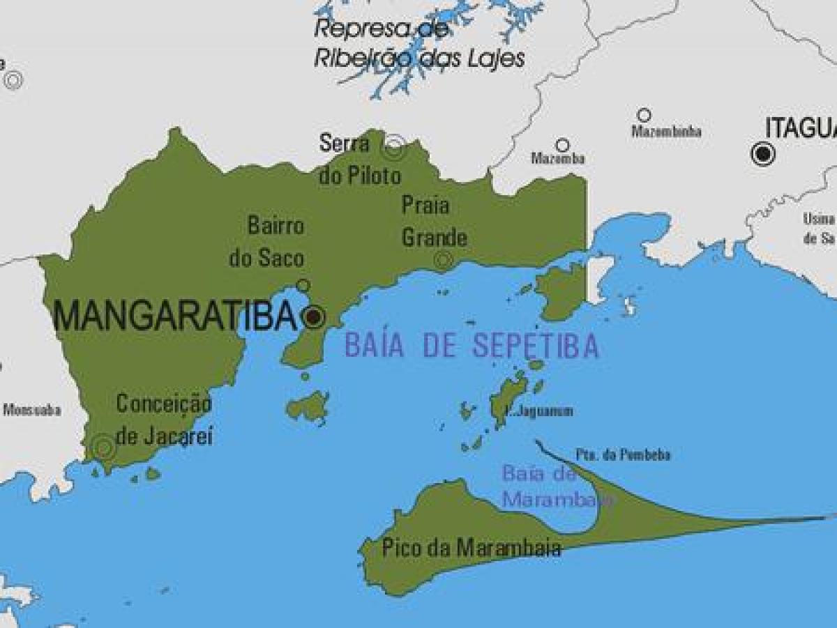 Žemėlapis Mangaratiba savivaldybė