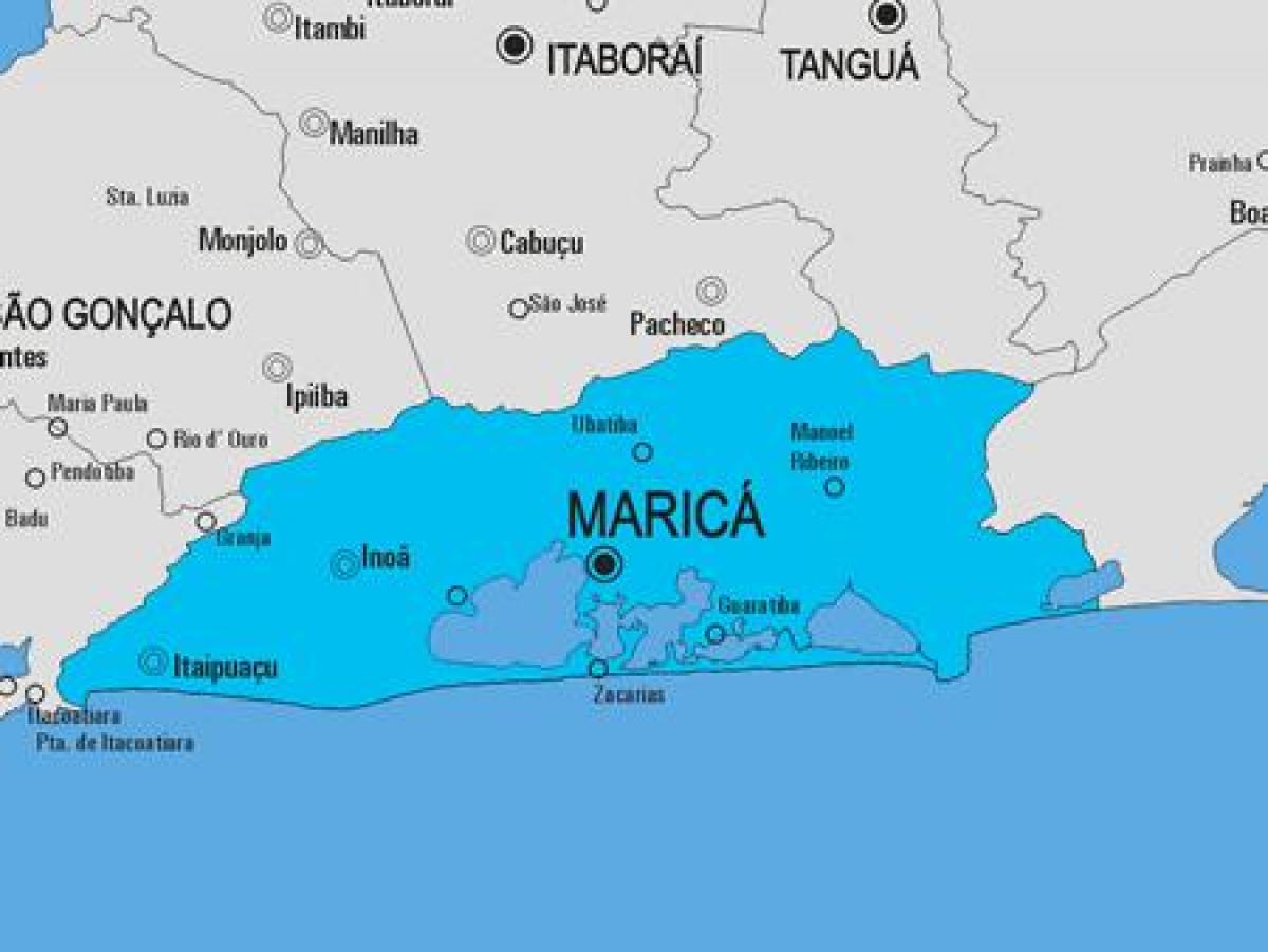 Žemėlapis Maricá savivaldybė