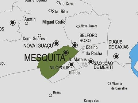 Žemėlapis Mesquita savivaldybė