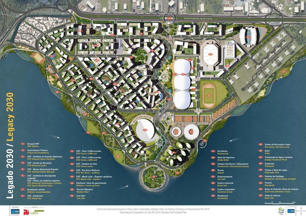Žemėlapis Olympic park palikimas