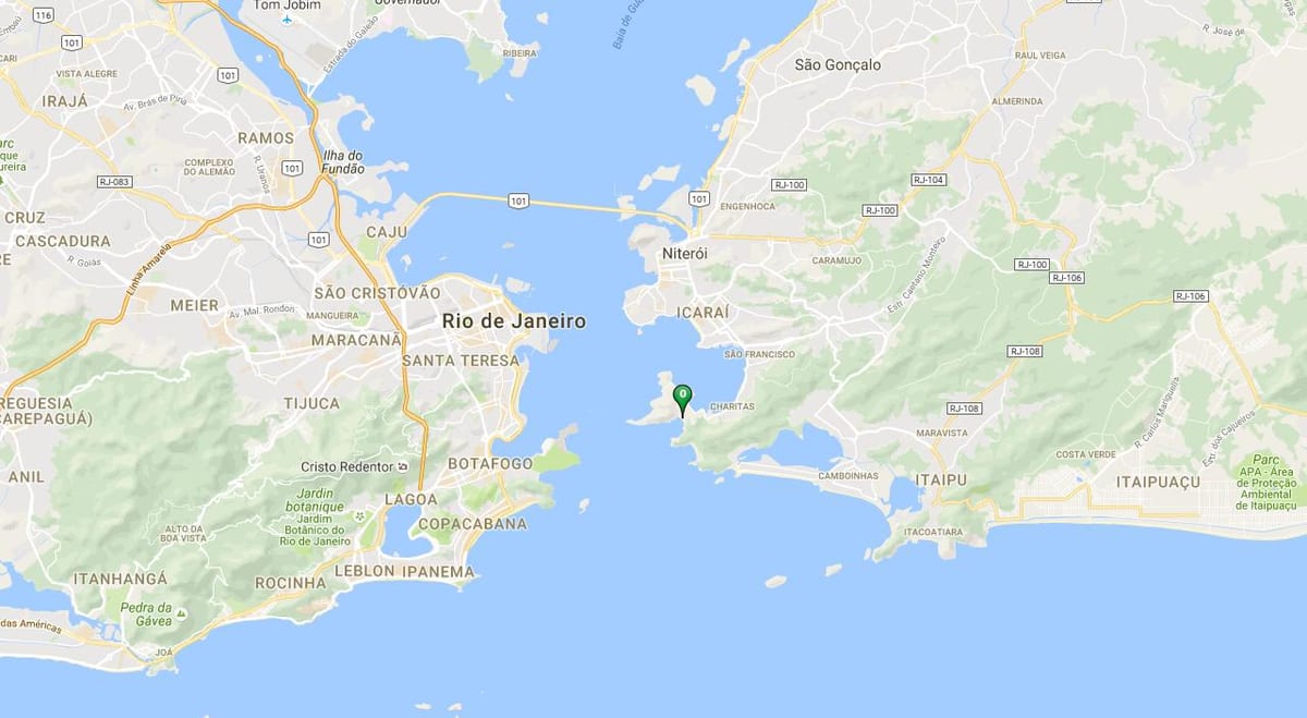 Žemėlapis paplūdimys, Forte Rio Branco