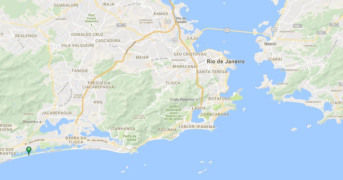 Žemėlapis paplūdimio Reserva