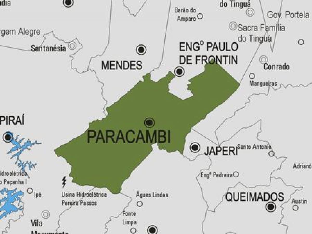 Žemėlapis Paracambi savivaldybė