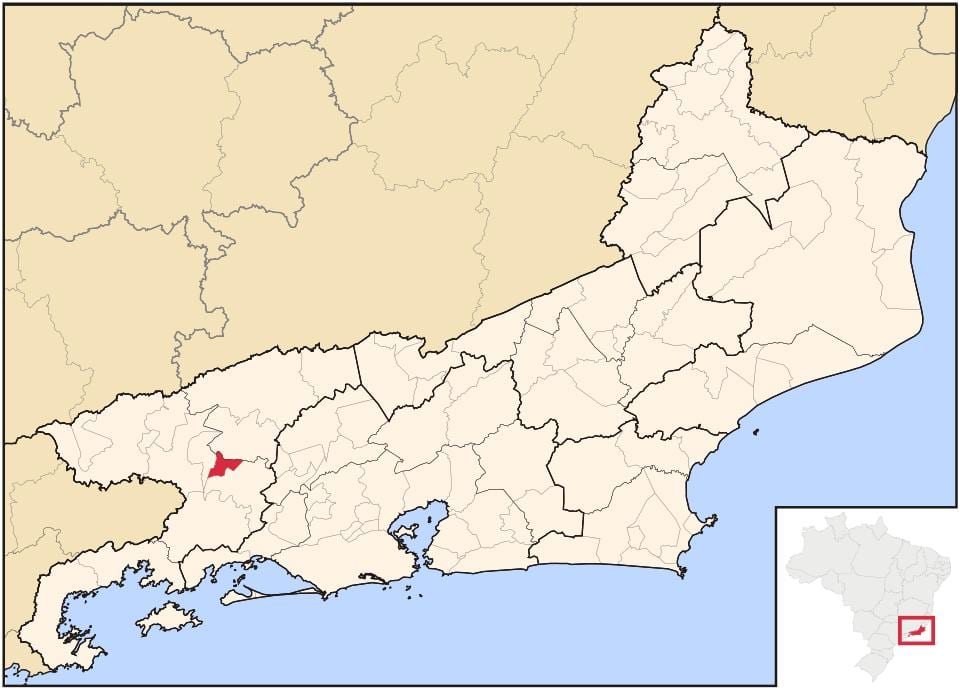 Žemėlapis Pinheiral
