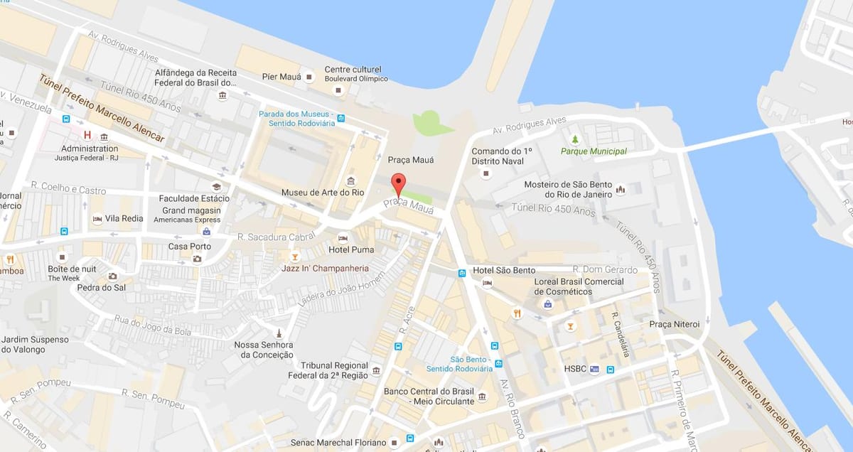Žemėlapis Praça Mauá