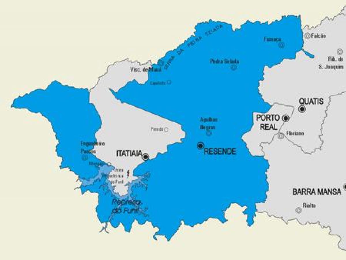 Žemėlapis Resende savivaldybė