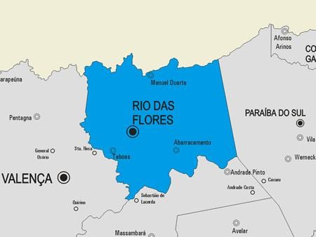 Žemėlapis Rio das Ostras savivaldybė