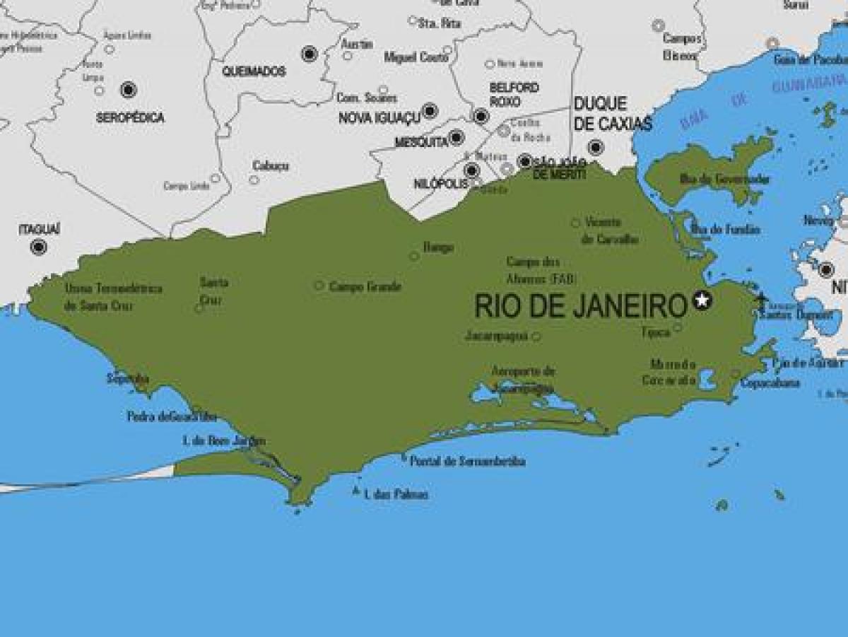 Žemėlapis Rio Tunai savivaldybė