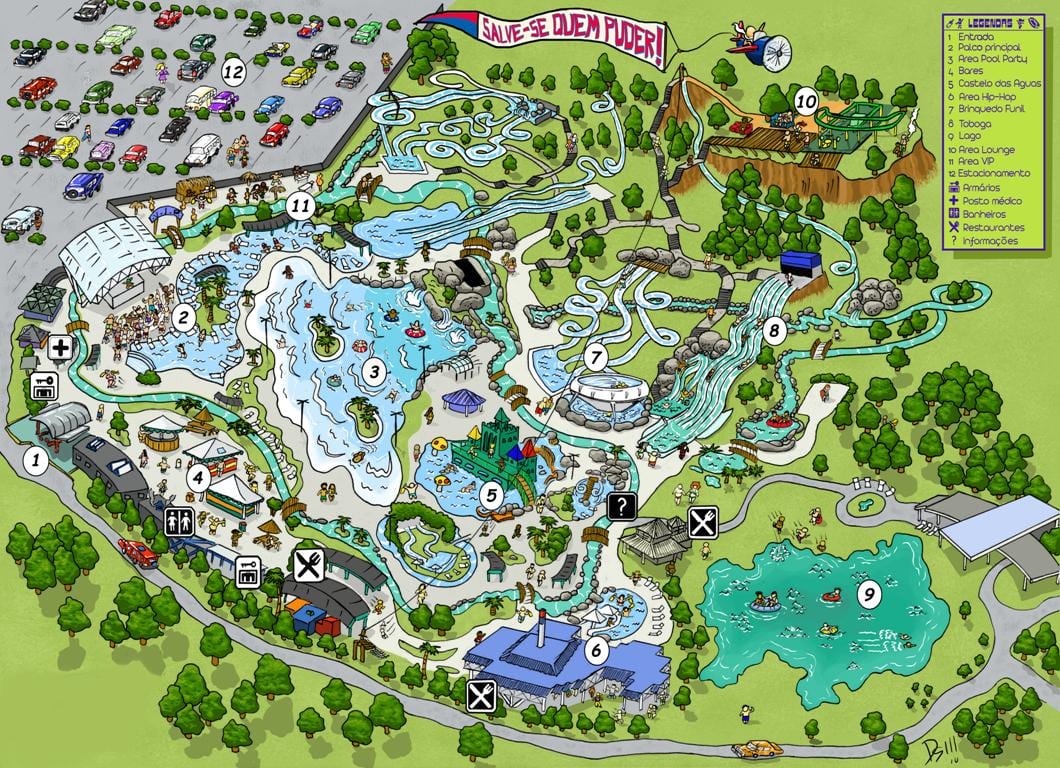Žemėlapis Rio Water Planet