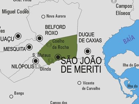 Žemėlapis São João de Meriti savivaldybė