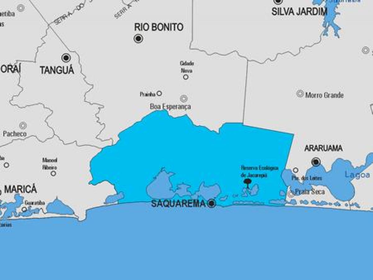 Žemėlapis Saquarema savivaldybė