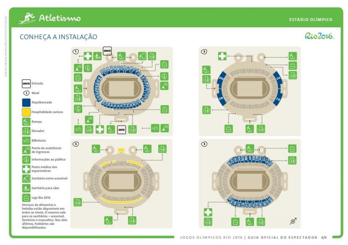 Žemėlapis stadionas olympique fc rio de žaneiras