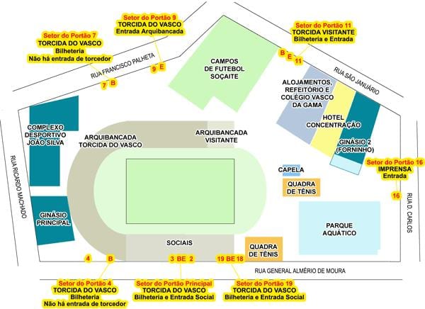 Žemėlapis stadionas San Januário